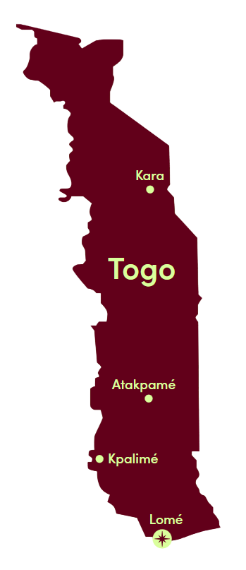 Map of Togo